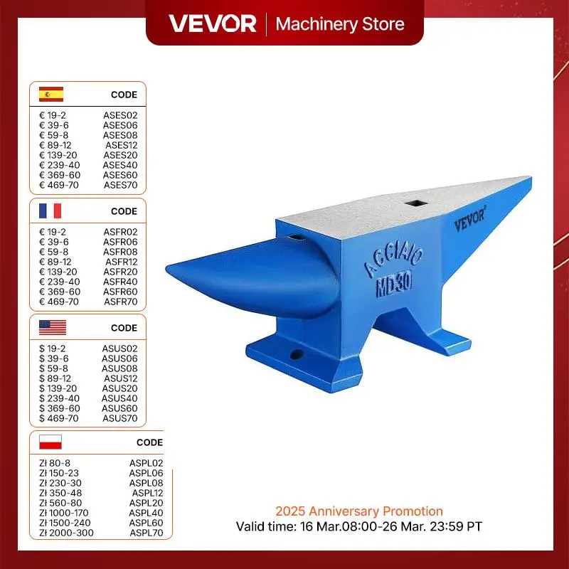 30KG Heavy Duty Steel Horn Anvil Tool