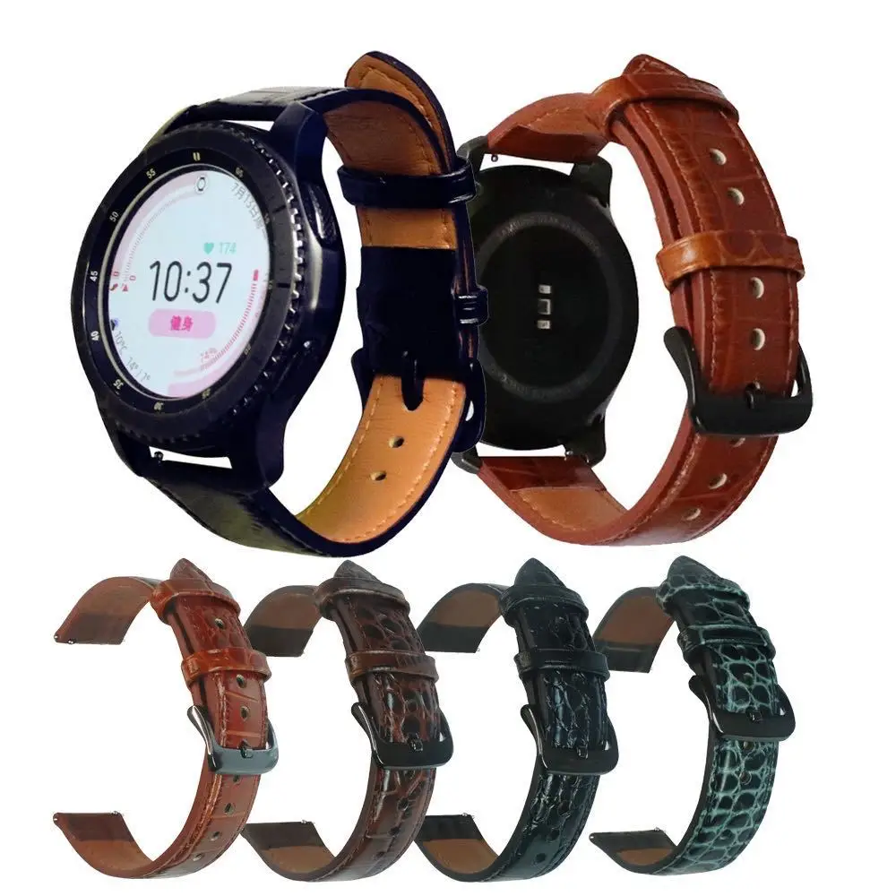 

Ремешок из натуральной кожи высокого качества для Garmin Vivoactive 4, 22 мм