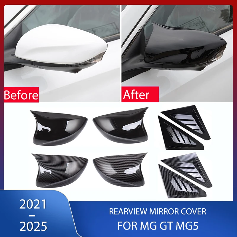 Side Rearview Mirror Cover Window Trim Cover Decoration Sticker For MG ...