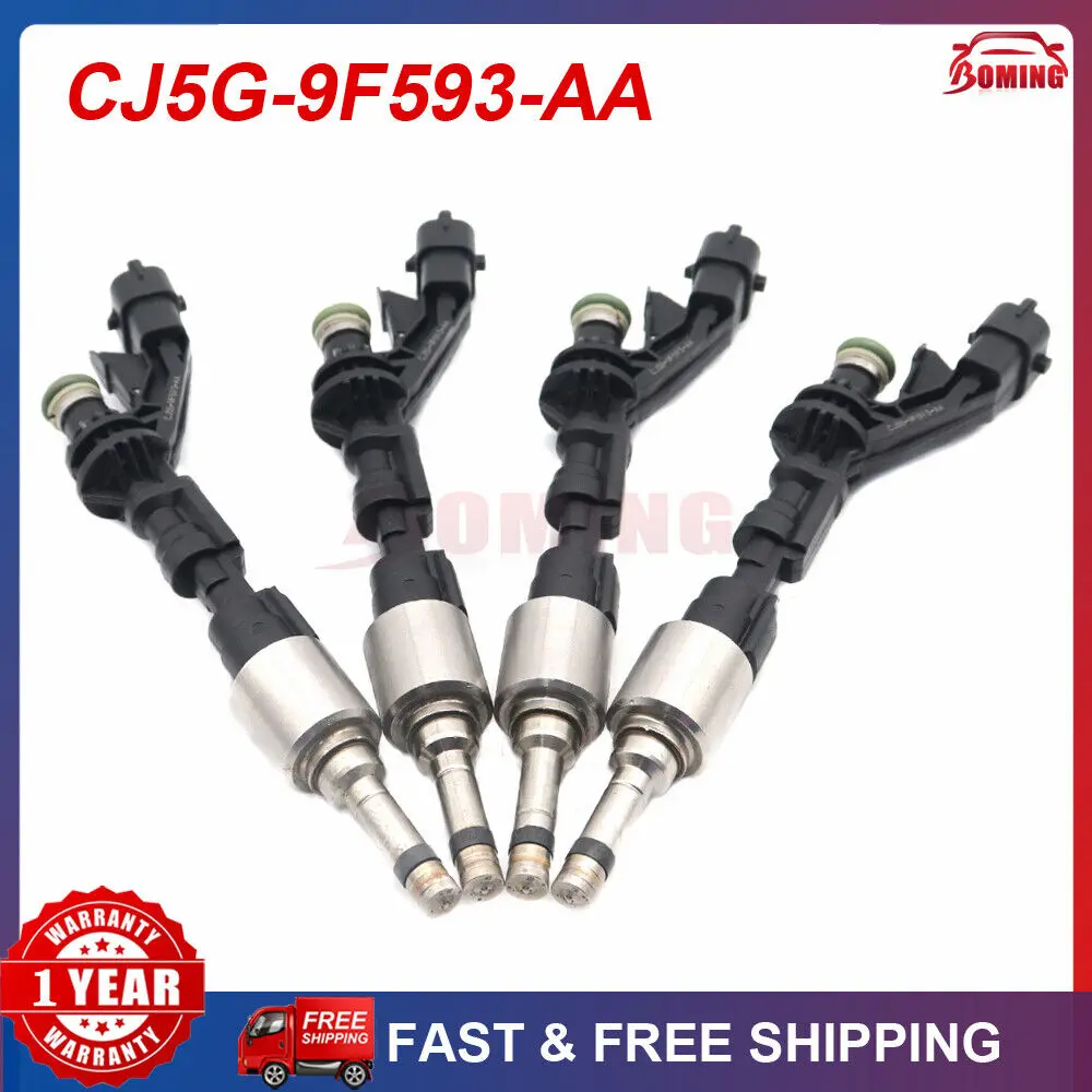 

Автомобильные топливные форсунки, 4 шт., для Ford Escape 2013-2016 Ford Fiesta 2014 л Turbo CJ5G9F593AA CJ5G-9F593-AA