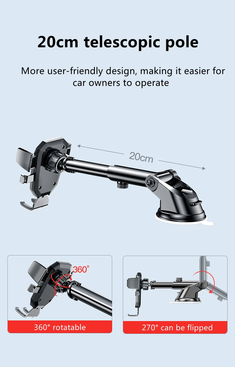 Sucker Car Phone Holder  Air Outlet Car Phone Bracket GPS Telefon Mobile Cell Support For iPhone Xiaomi Smartphone Stand