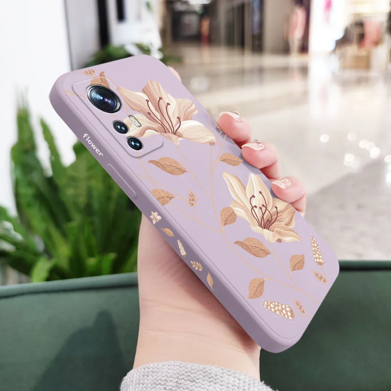 Delicate Blossoms Liquid Silicone Phone Case Cover