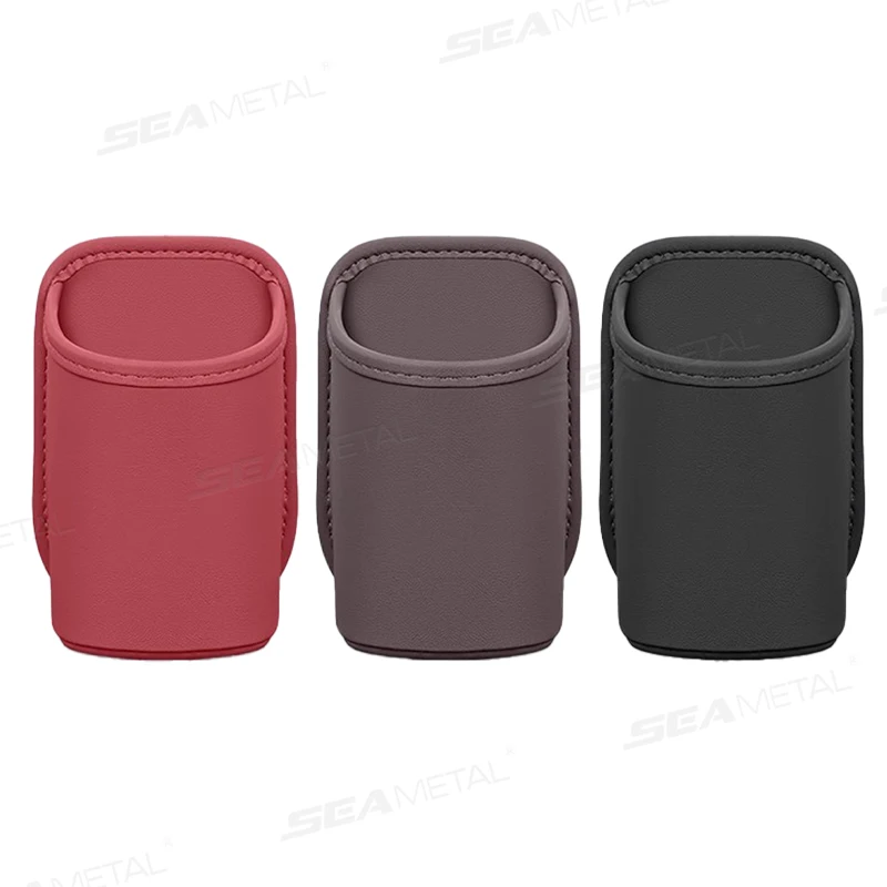 Premium Leatherette Car Door Cup Holder Waterproof Wear Resistant