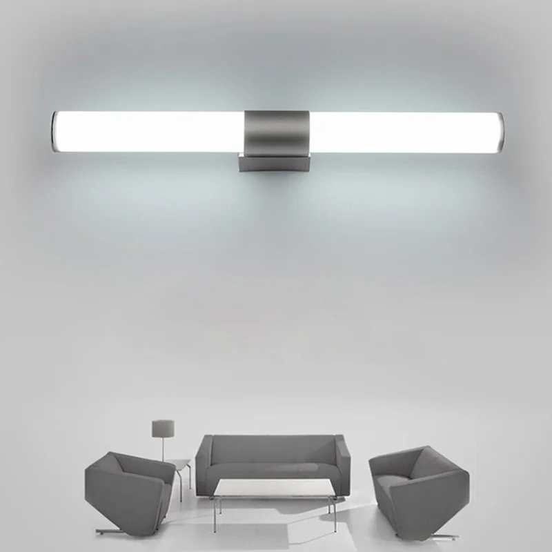 LED Vanity Light Wall Lamp Bathroom Waterproof 110-220V 12W 16W 22W Indoor Lighting Sconce Lamps