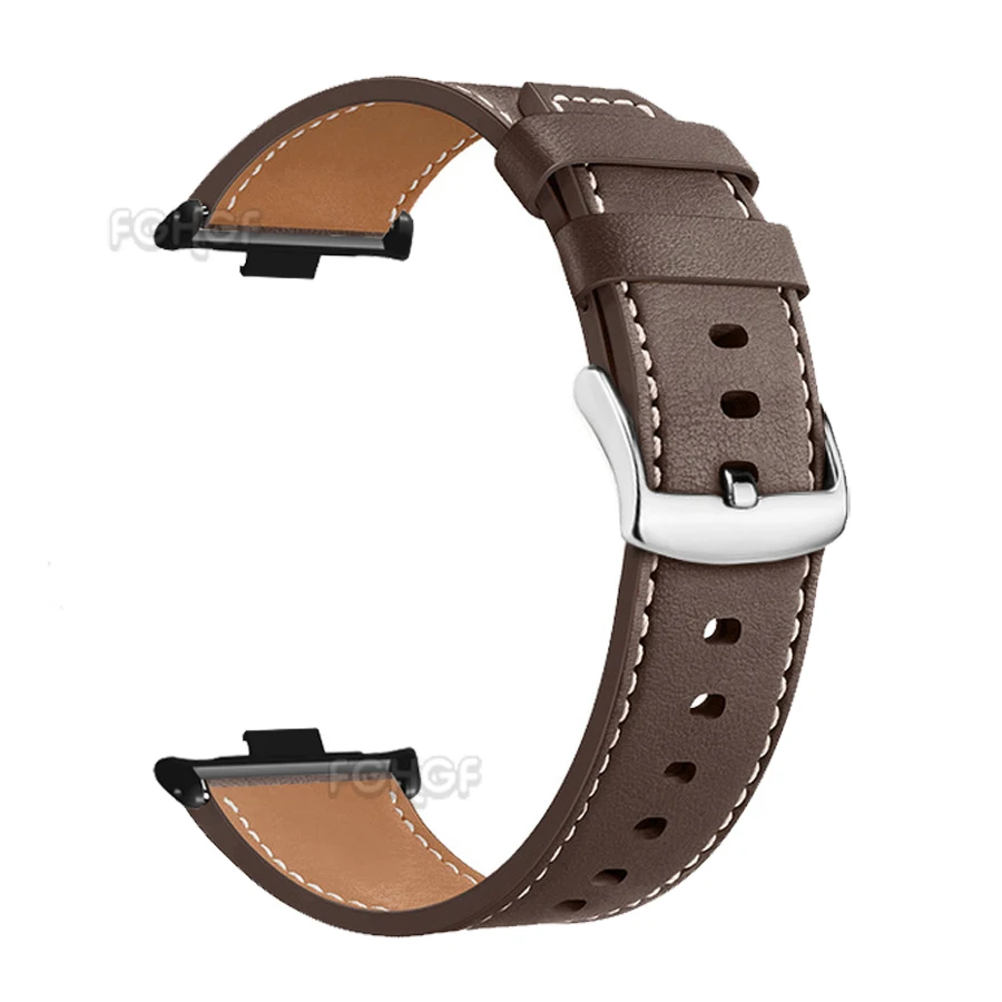 Premium Leather Wristband Bracelet - Stylish Replacement Strap Compatible with Smart Watches