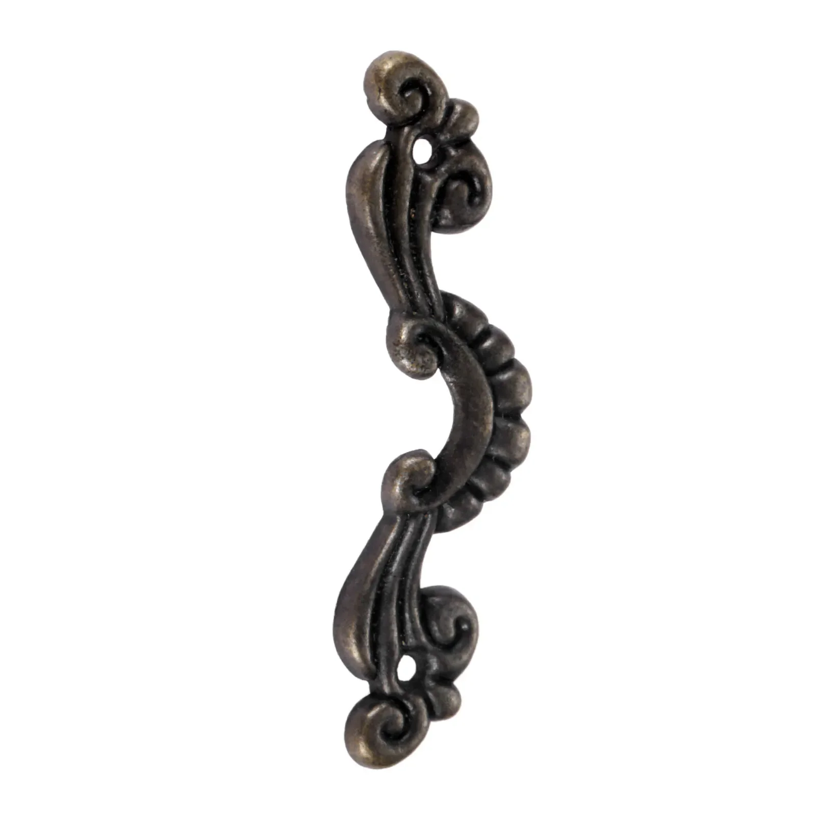 Description Picture 5 of item5Pcs/lot Vintage Decorative Flower Pulls Handles for Wooden Jewelry Box Drawer Cabinet Chest Furniture Knobs with Screws 56x17mm