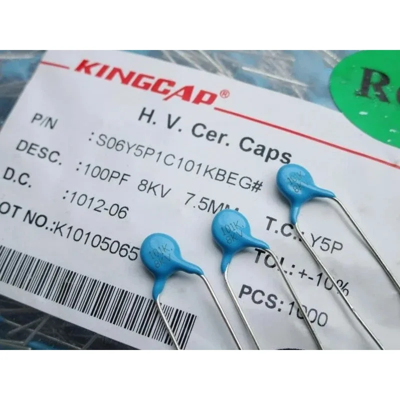 

8KV101 High-voltage Ceramic Capacitors 0.0001UF 8000V 100PF