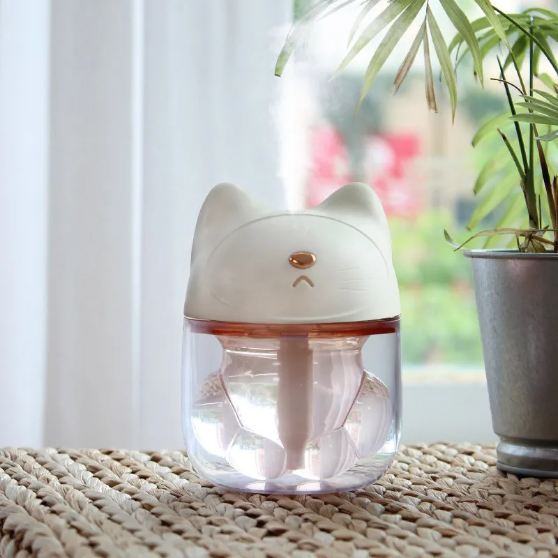 

Cute Cat Claw Cup Air Humidifier USB Desktop Diffuser Mist Maker Ultrasonic Air Humidifier Colorful Night Light