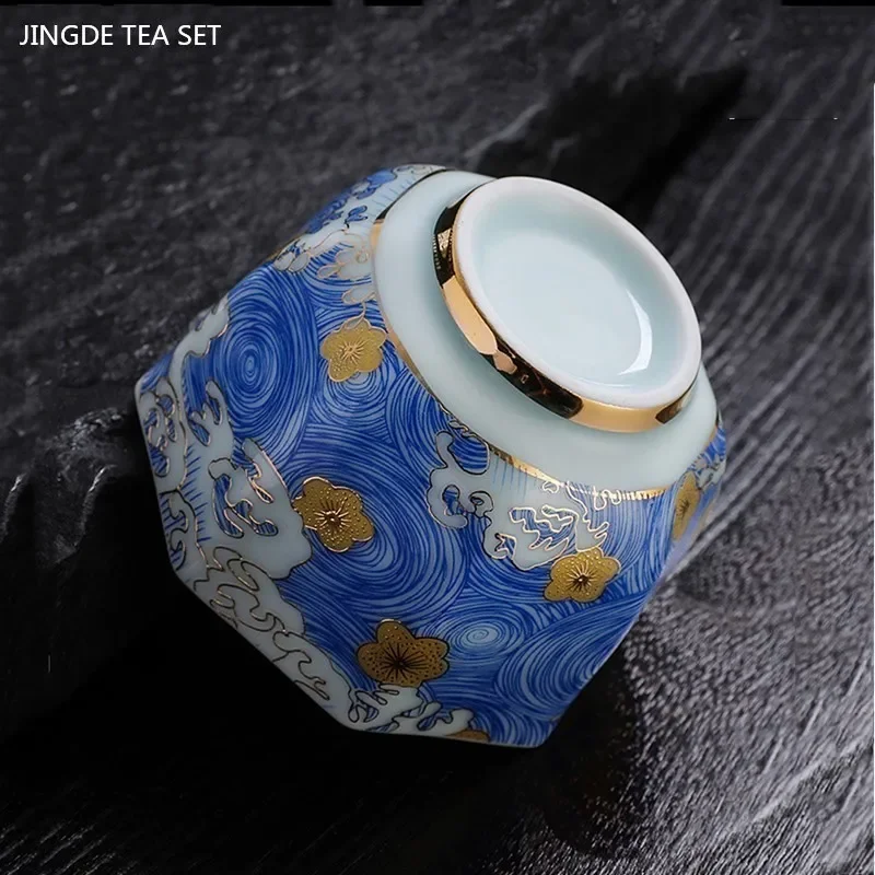 1Pc High-grade Silver Tea Cup Vintage Enamel Ceramic Teacup Chinese Handmade Master Cup Custom Tea Set Gifts Meditation Cup