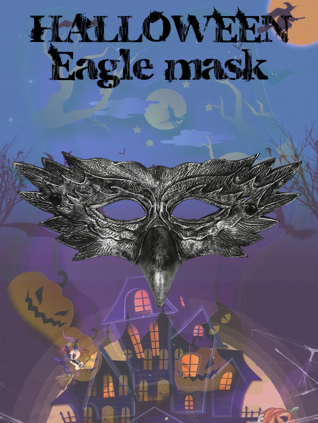 Tier 3D Adler Schnabel Maske Cosplay Krähen Papagei Pu Masken Maskerade Halloween Karneval Party Kostüm Requisiten – Detail 17