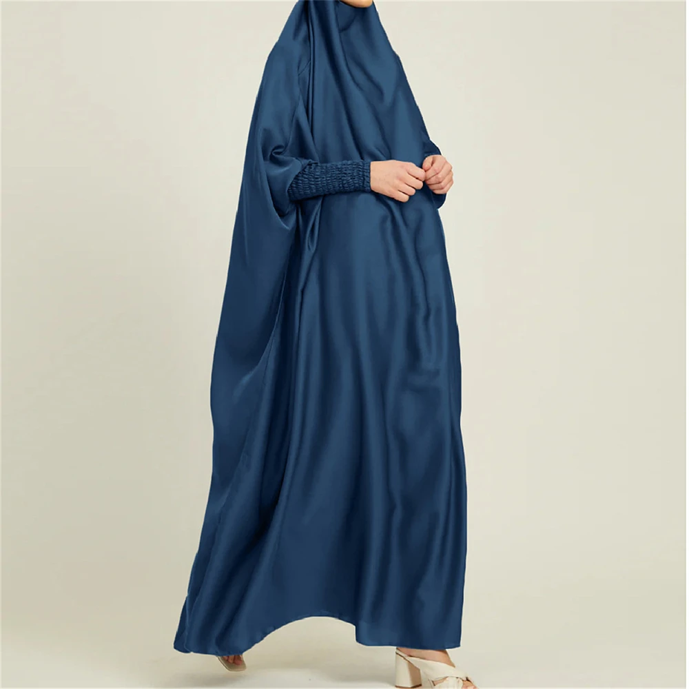 Ramadan Abito Musulmano Abito Intero Abito Da Preghiera Hijab Burqa Donna Con Cappuccio Abaya Khimar Islam Dubai Modesto Caftano Eid Abbigliamento