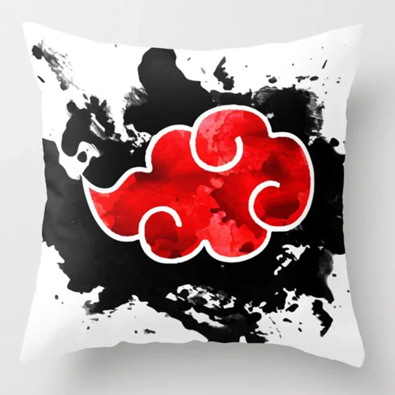 Naruto Red Cloud Uchiha Itachi Decorative Square Pillow Cover