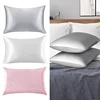 1Pc Silk Satin Pillow Case for Hair & Facial Skin to prevent wrinkles Hidden with Zipper Accessories 6