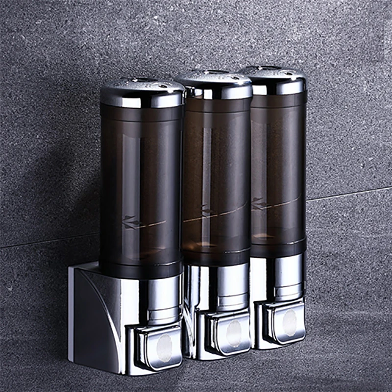 Soap Dispensers Nodrill Transparent Shampoo Shower Dispenser Wall