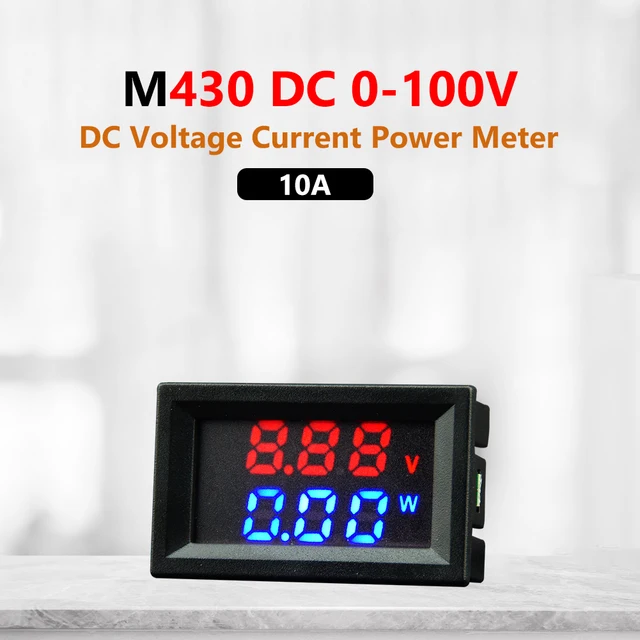 Mini Digital DC Voltmètre Ampèremètre 4 Bit 5 Fils DC 200V 10A Tension  Compteur Courant d'alimentation testeur - Cdiscount Bricolage