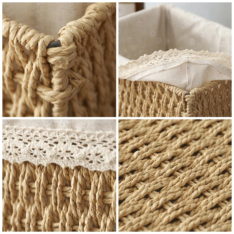Gray Woven Storage Baskets with Lid 5 | Gray Woven Storage Baskets with Lid 5