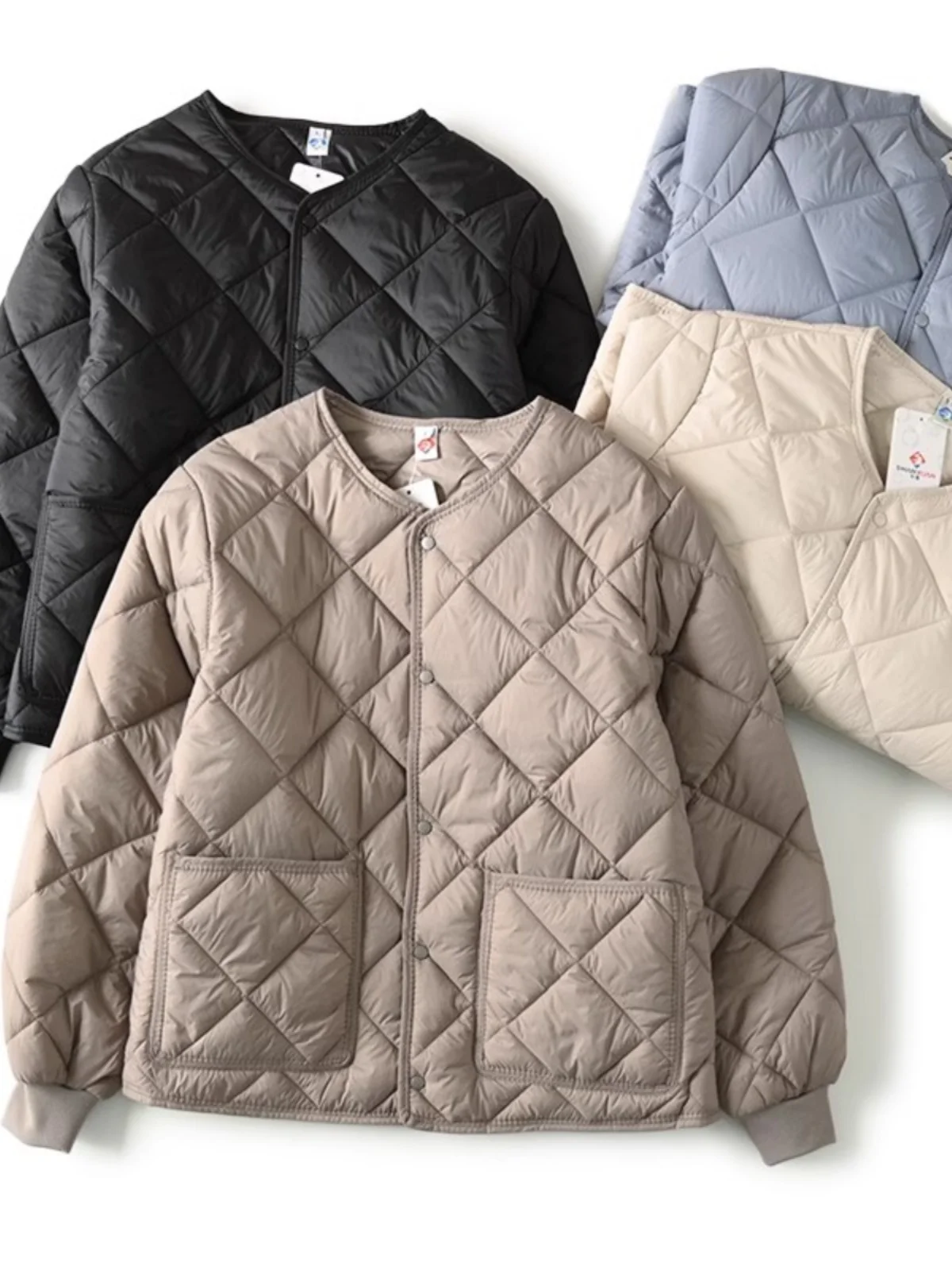 Warm Cotton Jaet for Men Casual Sle Quilted Design Autumn Winter Outerwear Youth Faion Stand Fit Long Sve Coat