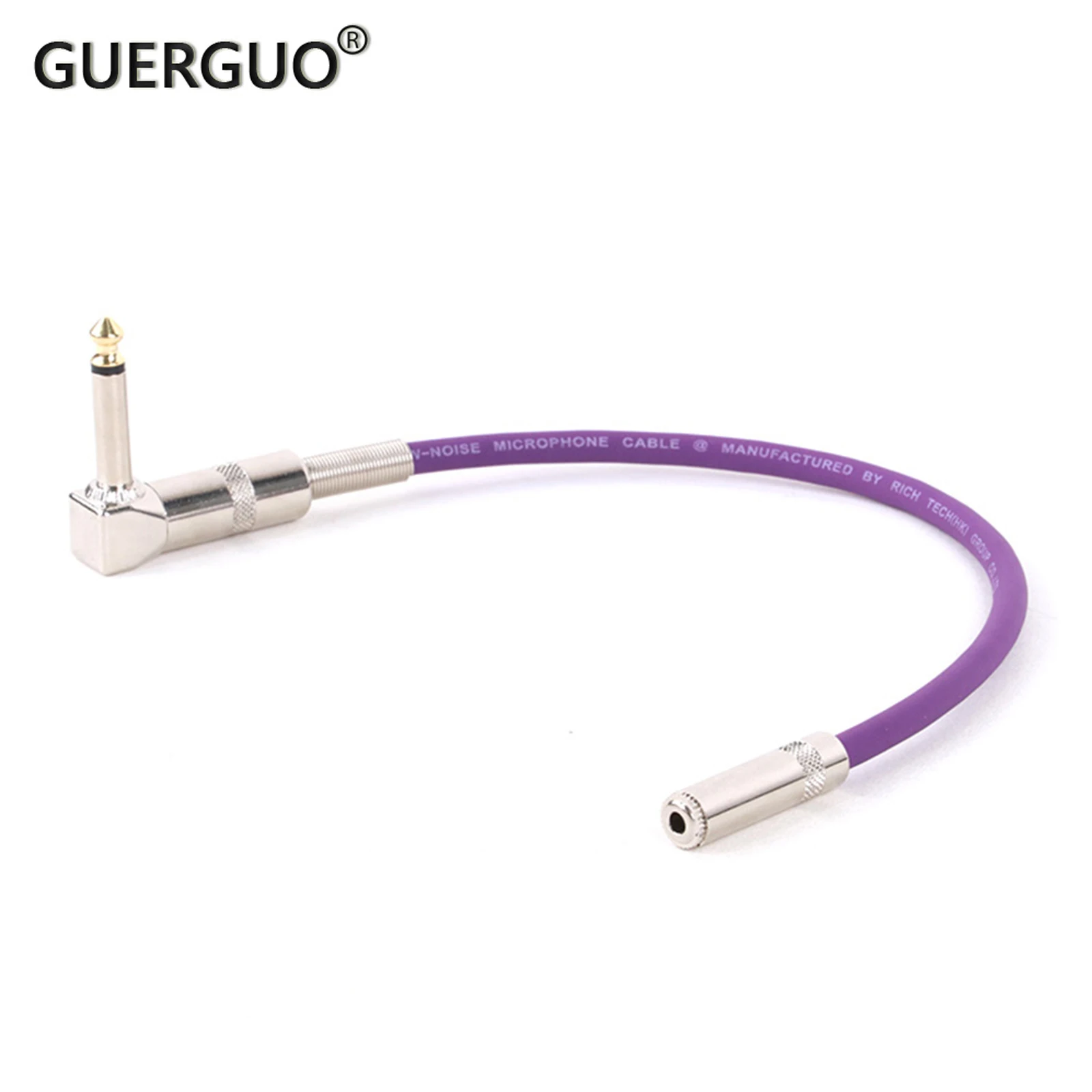 1 STÜCK 90 Grad rechtwinklig 1/4 TS Mono 6,35 Stecker auf 3,5 mm Buchse Stereo-Audiokabel Linie rechtwinklige Biegung 6,35 auf 3,5 Audiokabel