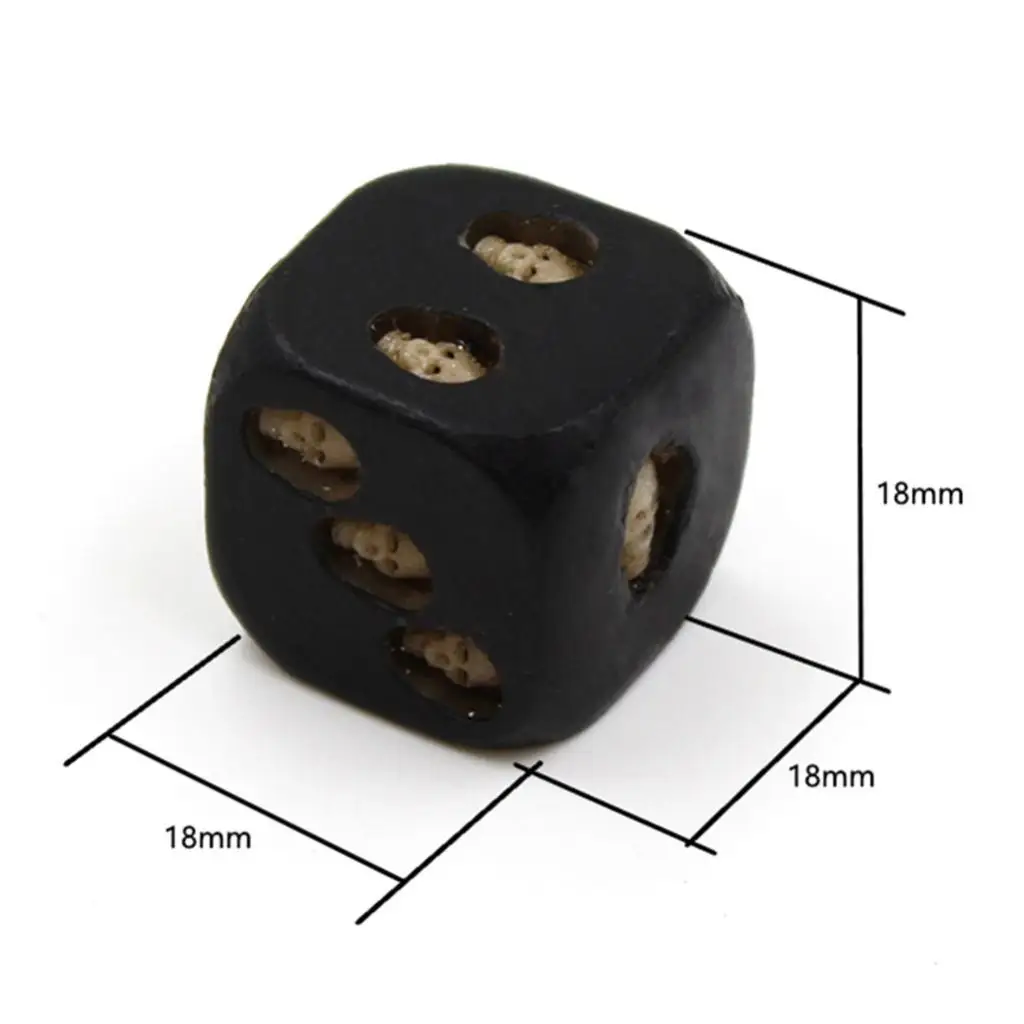 5Pcs Black Resin Skull Dice Six Sided D6 Dice 3D Skeleton Board  Toys