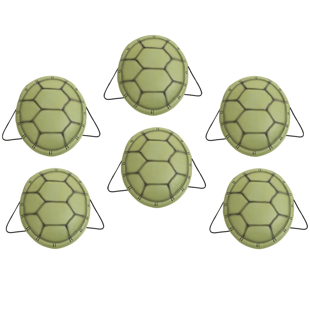 

6 PCS Halloween Carnival Dance Costume Props Eva Turtle Shell (6pcs) The Outfit Cosplay Shells for Dress Toddler Decorations