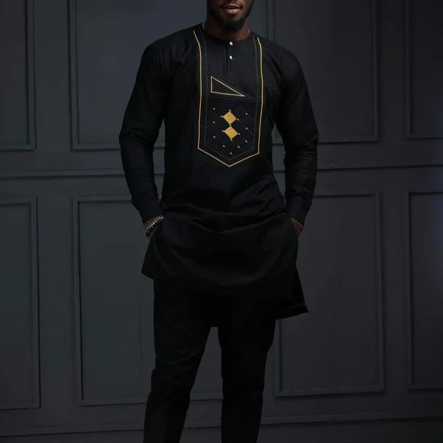 Seyi Embroidered Dashiki Outfit - Image 2