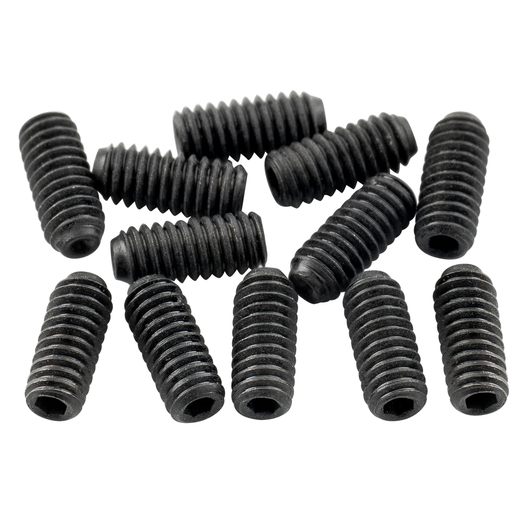 Music lily Ultra Unf #4-48x1/4 Zoll Edelstahl Sattel höhen schrauben für USA E-Gitarren brücke (12er Set)