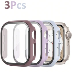 Premium 3 - Piece Scratch - Resistant Full - Coverage Protective Watch Case with Glass - 44mm (Mixed color 5)