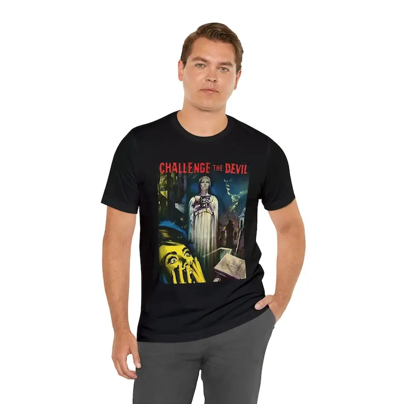 

Challenge The Devil T-Shirt Short Sleeve Movie Tee