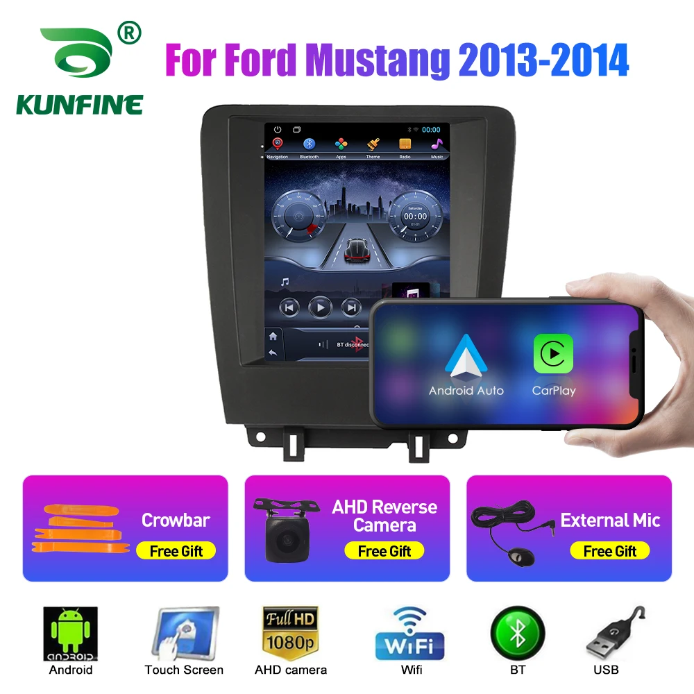 

Автомагнитола Tesla Style 2 Din, 9,7 дюйма, Android, для Ford Mustang 2013-2014, стерео, автомобильный мультимедийный видеоплеер, DVD, GPS-навигация