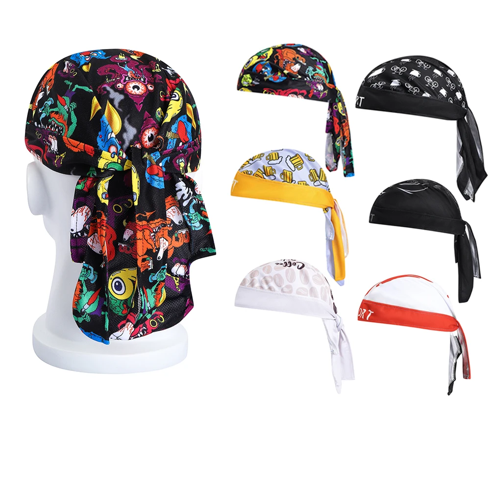 

Summer Cycling Caps Quick Dry Breathable Sweat Absorb Bicycle Sun Caps Outdoor Sports Hiking Fishing Print Hat Gorra Ciclismo