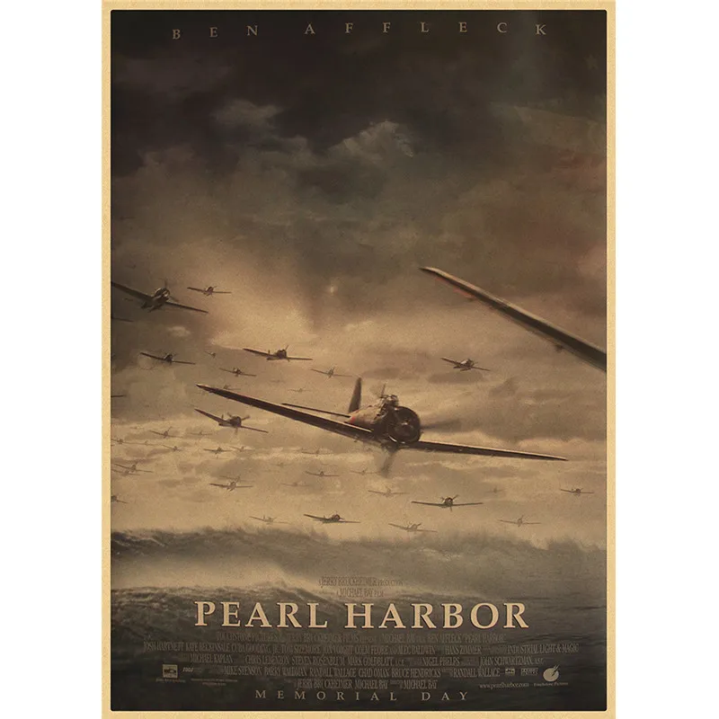 Pearl Harbor Classic Movie Kraft Paper Poster Bar Cafe Living Room Dining room