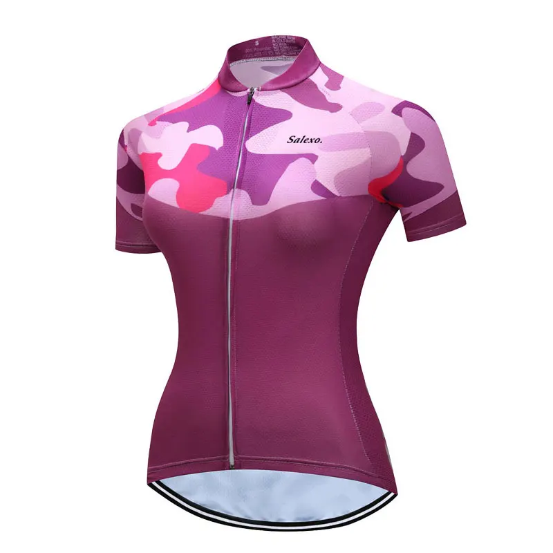 Summer Cycling Clothing Women Fancy Pattern Cycling Jerseys Racing Bicycle Clothing Shirts Mountain Bike Clothes Sportwears