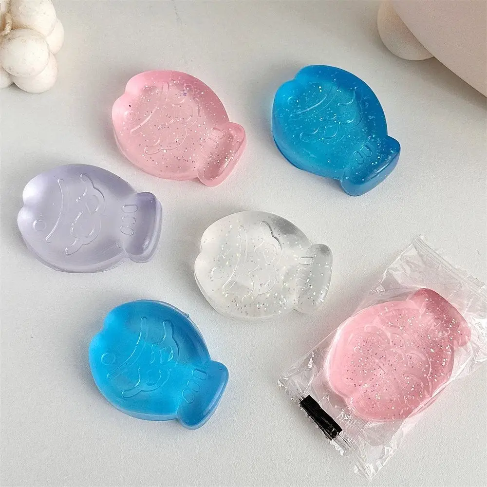 Mini Cat Paw Squeeze Toy Soft Silicone Fish Pinch Decompression Toy Lovely TPR Fidget Sensory Toys For Kids Adults Gift 3