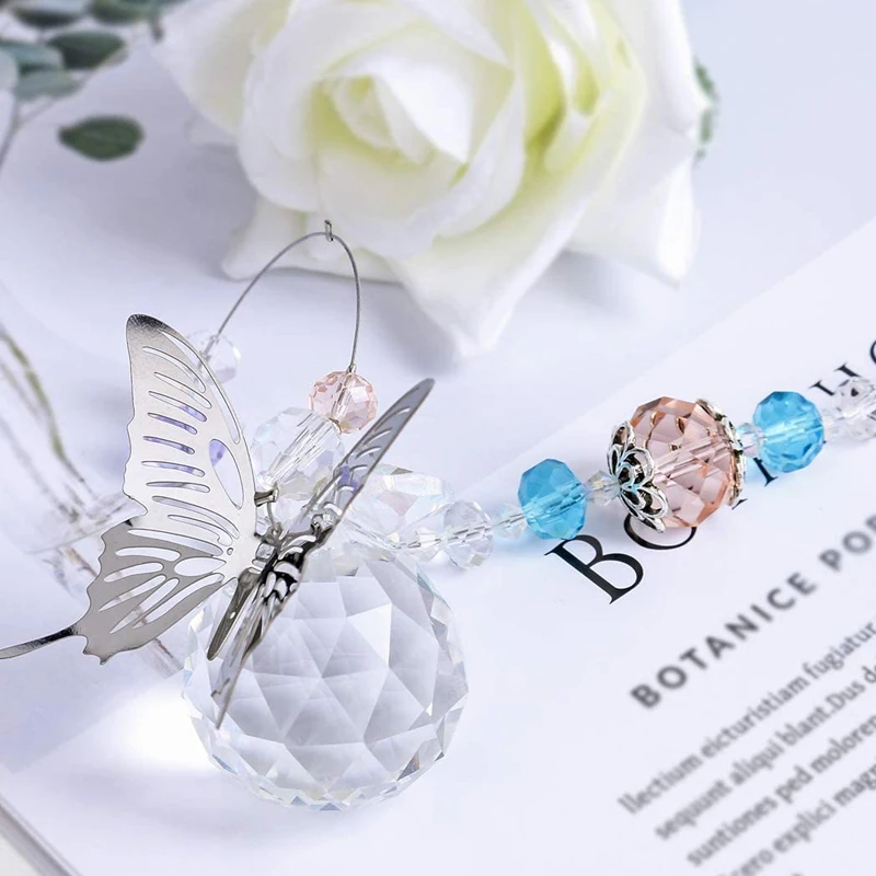 Crystal Sun Catchers Butterfly suncatchers Window Rainbow Collection Hanging Crystal Ornament Window Prisms Decoration