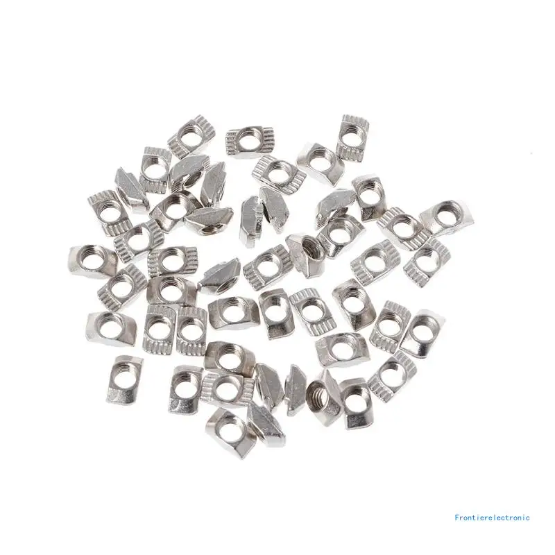 

2020 Series T T Slot Nut Hammer Head Fastener Nut Assortment for Aluminum Profile-50 Pieces DropShipping