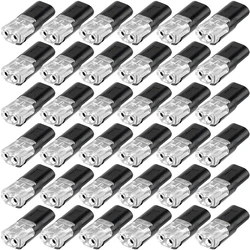 Bulk Quick Splice Crimp Terminal Connectors for Electrical Wire Connections (Black)