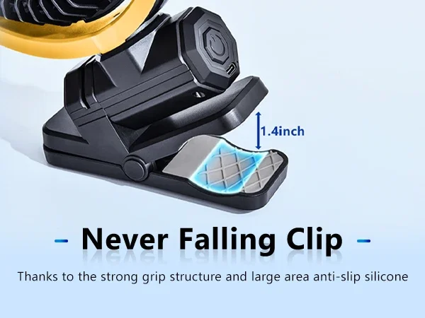 Portable Battery Powered Clip On Fan For Car Visor 360 Rotation_voghion.com