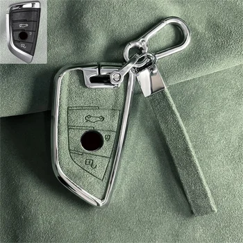 Cover per chiave/telecomando per BMW X1 X3 X4 X5 F15 X6 F16 G30 7 serie G11 F48 F39 520 525 f30 118i 218i 320i - Custodia protettiva per custodia per chiave auto in lega di zinco per BMW X1 X3