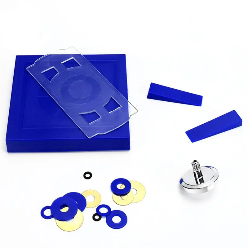 77HD Magnetic Gyro Toy Fidget Desk Toy Levitating Spinning Tops with Base Plate Non-Perpetual Motion Anxiety Office Decor