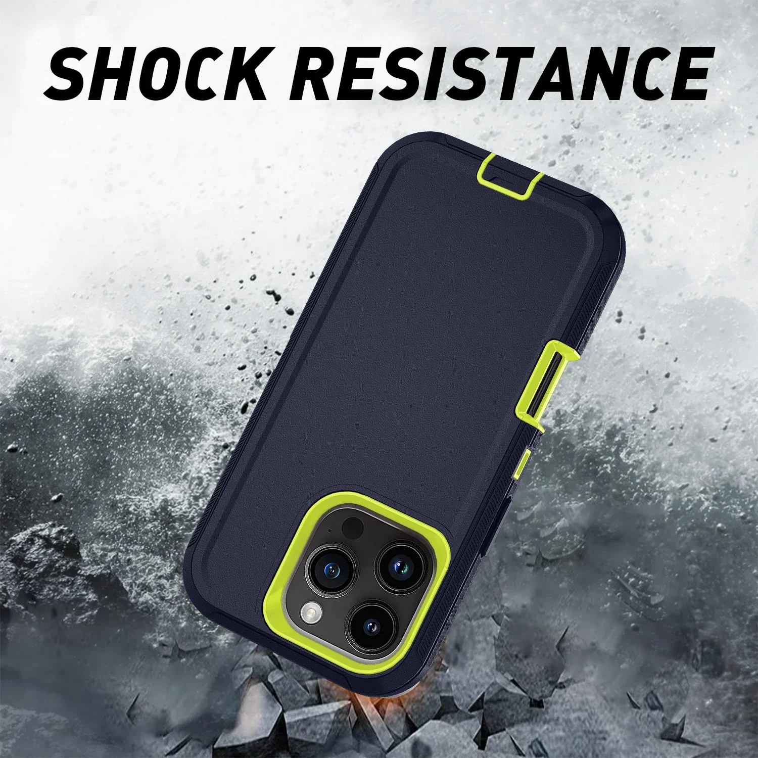 Otter Armor Box Shockproof Defender Phone Case for Iphone 16 11 12 13 14 15 17 Pro Max XSMAX 7 8 16E Hard Back Cover with Clip view 5