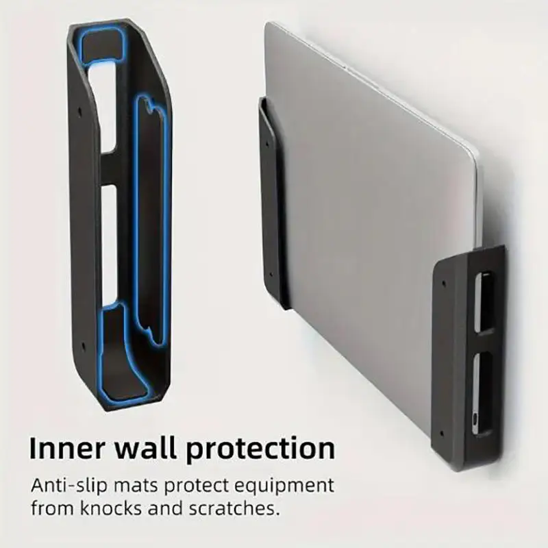 벽걸이형 테이블 아래 노트북 홀더 범용 노트북 브래킷 휴대용 노트북 보관 브래킷 스탠드 데스크탑 정리함