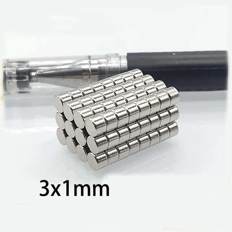 20/50/100pcs 3mm x 1mm Micro Round Magnet - World's Smallest Disc ...
