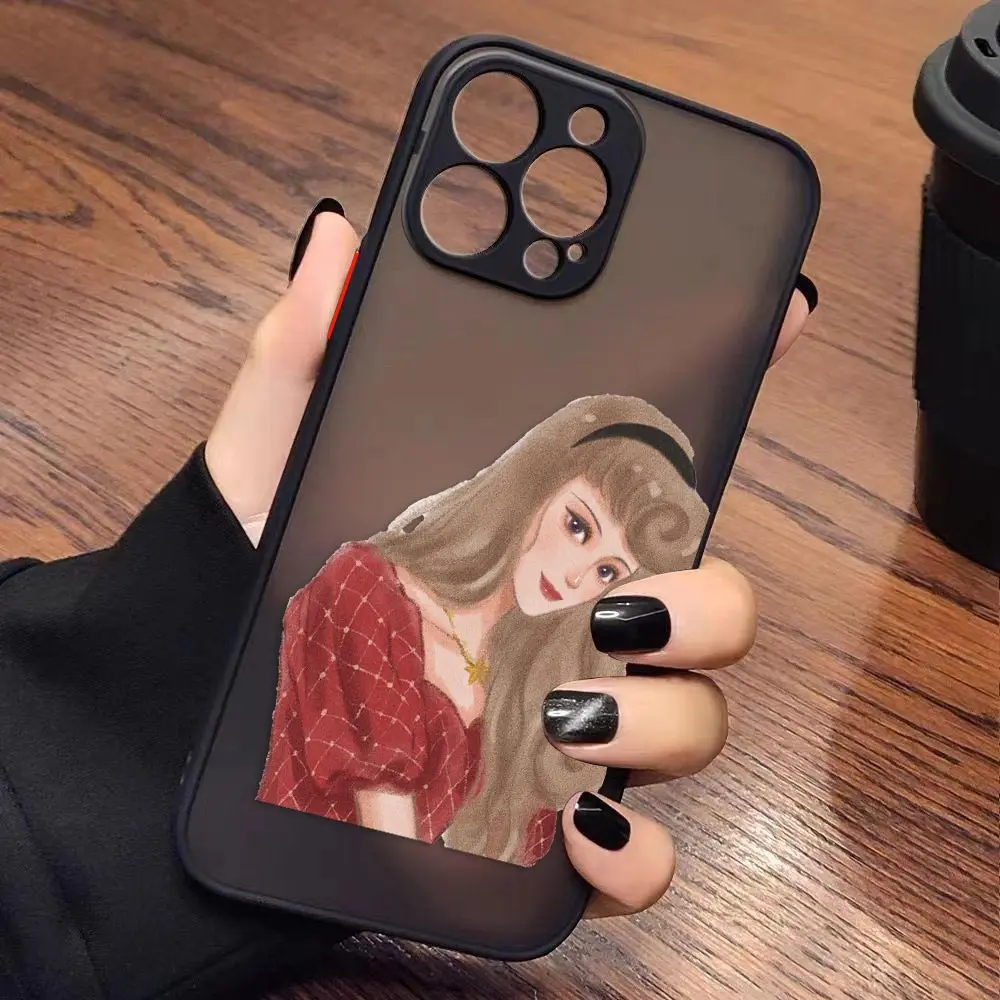 thumbnail image 1 of Case for iPhone Apple 14 13 11 12 MINI Pro XS Max XR X 7 8 SE 2022 2020 6 6S Plus Case Funda D-Disney Princess Christmas Makeup, 1 of 5