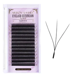 ARISON Lashes - Premium Volume Easy Fan Natural Soft False Eyelashes - 15mm (Real 3D W)