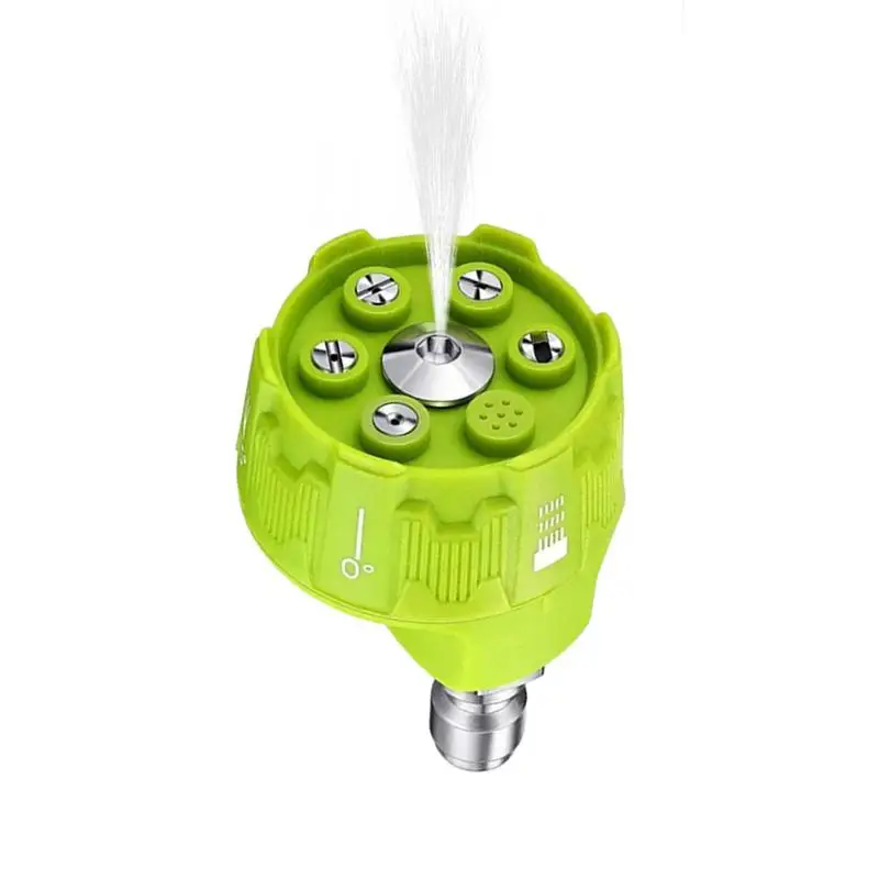 

Pressure Washer Nozzle 6 In 1 Multifunctional Nozzle For Pressure Washer Max 3500 PSI Portable Power Washer Accessories 1/4in