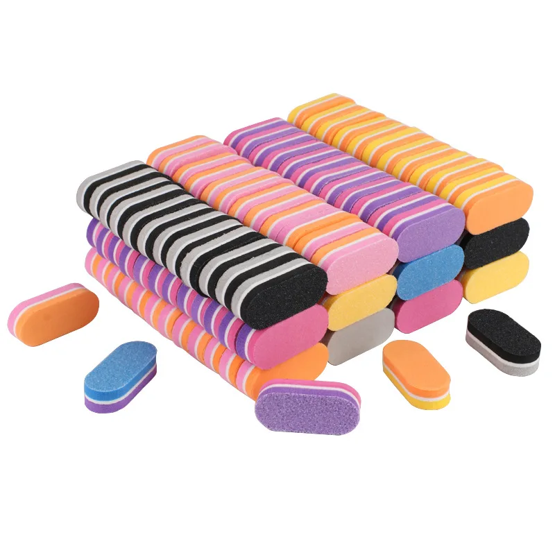 

10/20/40Pcs Mini Nails Sponge File Buffer Block Double Color Buffing Sanding File Pedicure Manicure Tool Gel Suplies Accessories