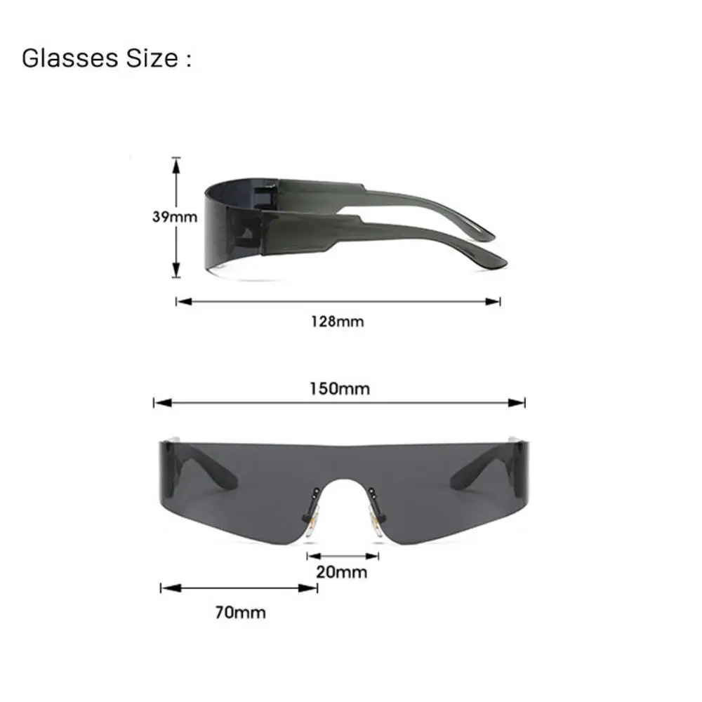 Y2K Sunglasses Men Women Vintage Cycling Glasses Motorcycle Bicycle Sports Sun Glasses UV400 Goggle Shades Outdoor Punk Eyewear