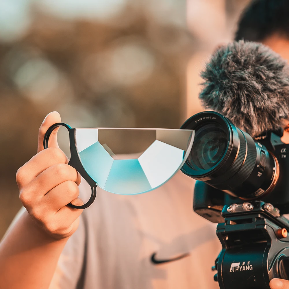 Handheld Divisão de Efeitos Especiais de Caleidoscópio fx Filtro Prisma 77 mm Prisma Filtro de Lente Câmera de Fotografia Acessórios Dslr