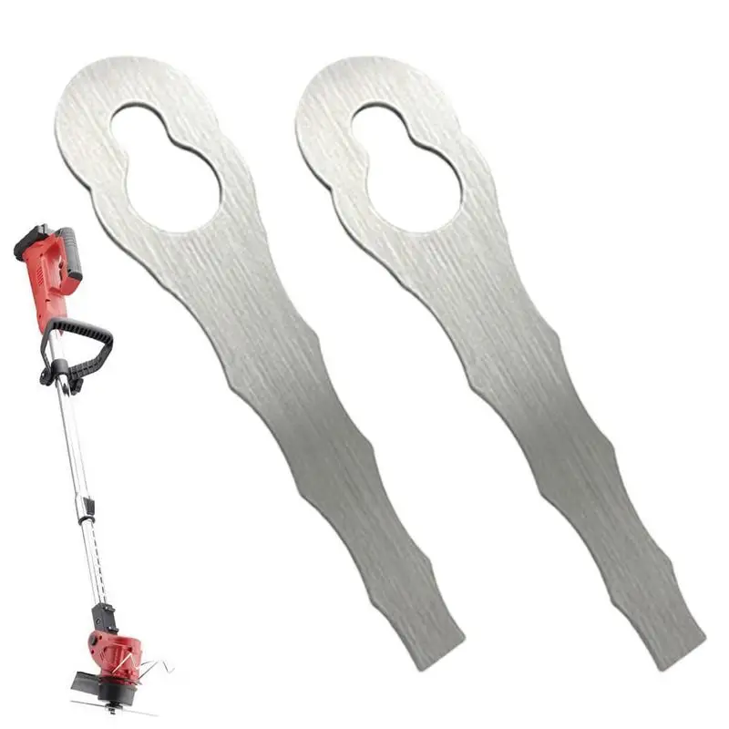 Lawn Mower Accessory 2/4Pcs Stainless Steel Replacement Blades Spare For PolyCut 2-2 Trimmer