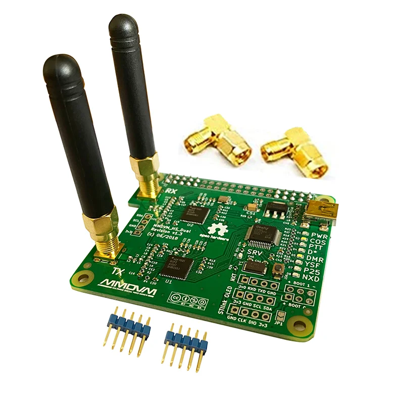 AURSINC MMDVM - Módulo de punto de acceso dúplex doble sombrero V1.5 AURSINC MMDVM - Módulo de punto de acceso dúplex doble sombrero V1.5